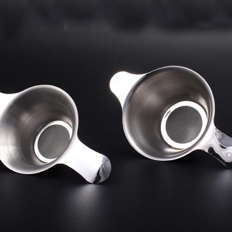 Kitchen Kungfu Teaware Stainless Steel Tea Strainer Fine Mesh Funnel Filter