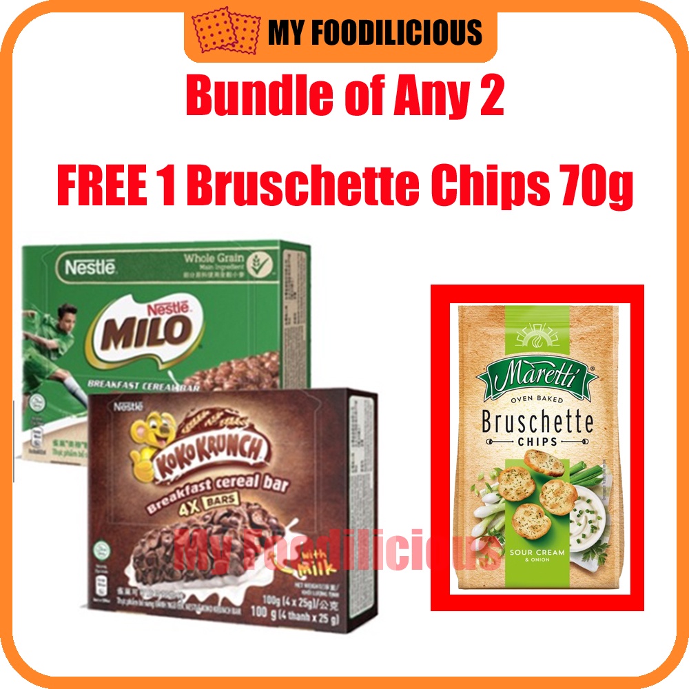 Nestle Milo Cereal Bar 23.5g x 4s / Nestle Koko Krunch Cereal Bar 25g x