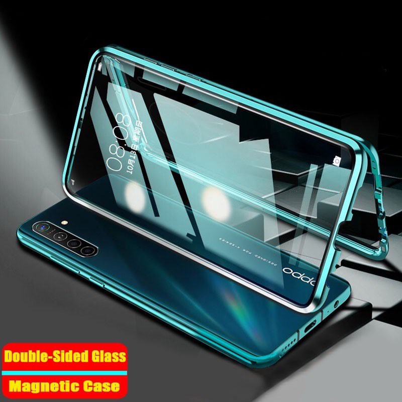 Shop Malaysia Realme 7 7i 7 Pro C11 C3 Magnet Metal Frame Double Sided Glass Phone Case Cover Casing Shopee Singapore