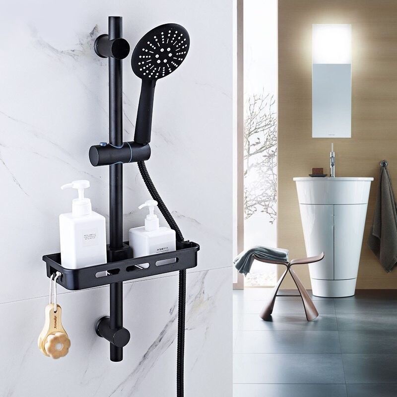 304 Stainless Steel Black Shower Lift Rod Bathroom Shower Sprinkler