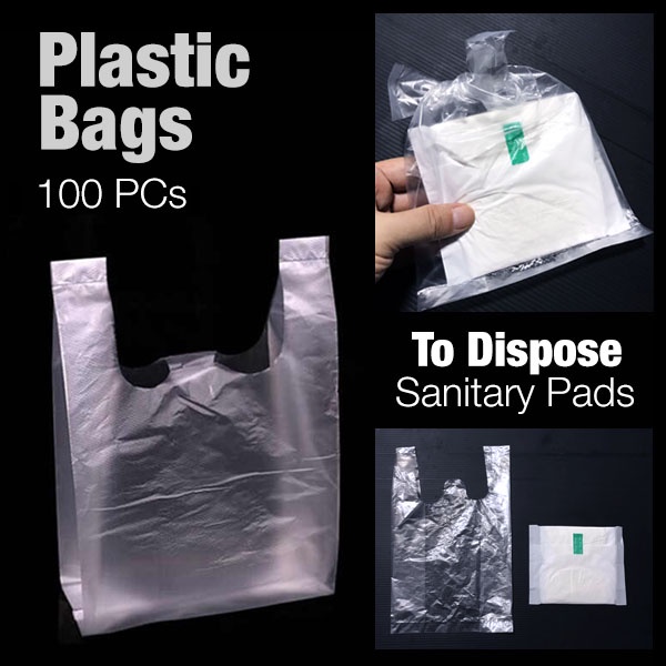 [SG] Disposable Plastic Bag For Sanitary Pads Plastic Bags Shopee