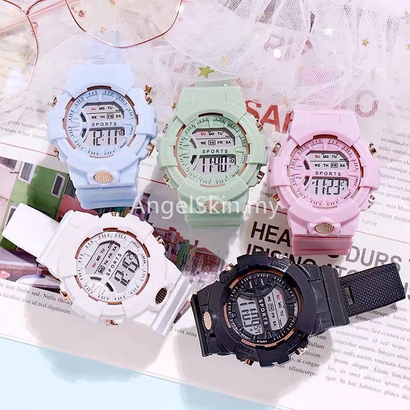 Sports Watch Digital Led Men Women Kids Watch Jam Tangan Shopee Singapore