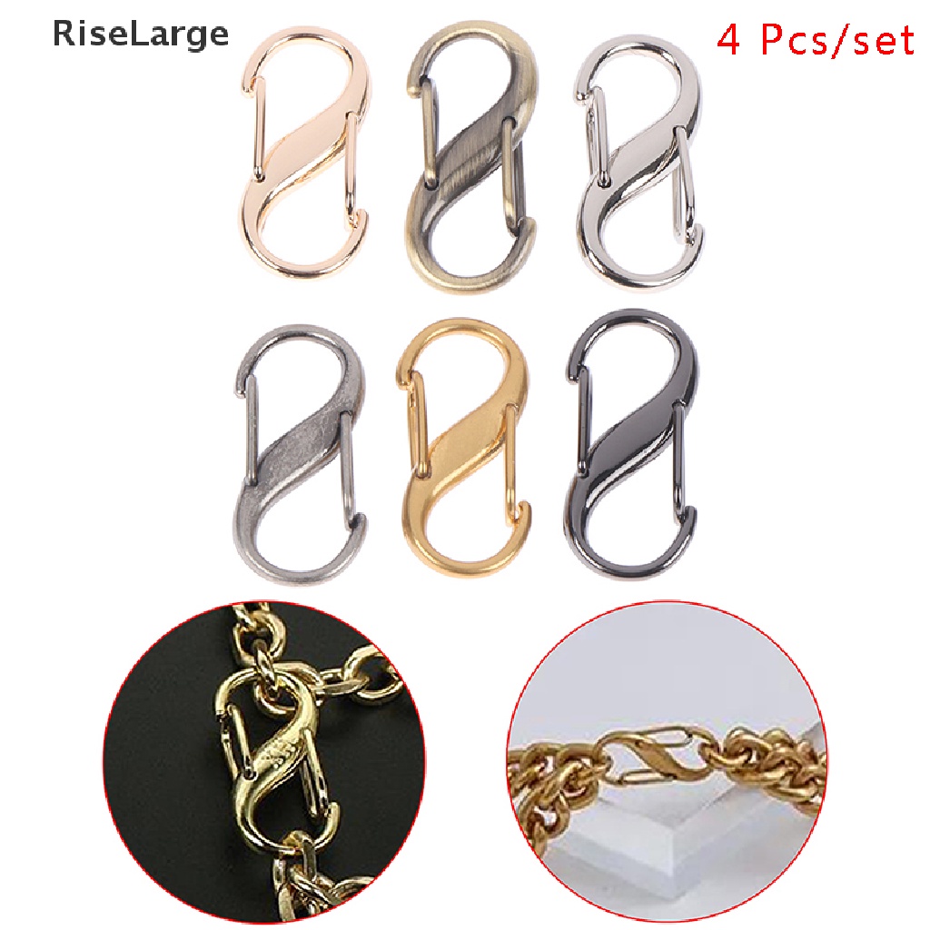 [RiseLarge] 4 Pcs Handbag Chain Change Length Hook Chain Length