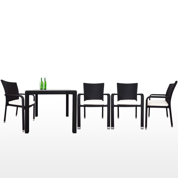 Palm 4 Chair Dining Set ★ Arena Living ★ Balcony ★ Outdoor ★ Garden