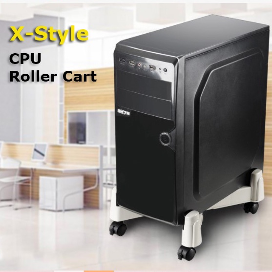 Mobile CPU Stand Computer Tower Stand CPU Holder Desktop Computer Cart