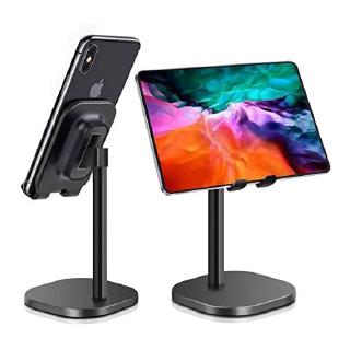 Cell Phone Universal Telescopic Desktop Stand / Luxury Aluminum Alloy Angle & Height Adjustable Phone Holder Stand For Desk / Compatible with All Mobile Phones And tablet