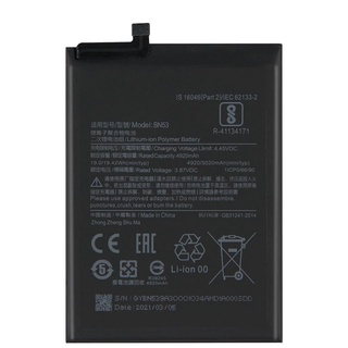 RedMi Note 9 Pro REDMI NOTE 10 PRO 4G M2003J6B2G BN53 5020mAh Battery Xiaomi Bateri BN 53 Note9 Note10 10p