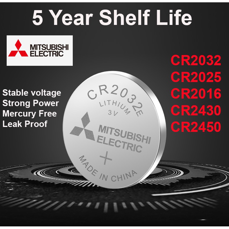 MITSUBISHI CR2032 CR2025 CR 2016 CR2450 CR2430 3V Volt Lithium Button