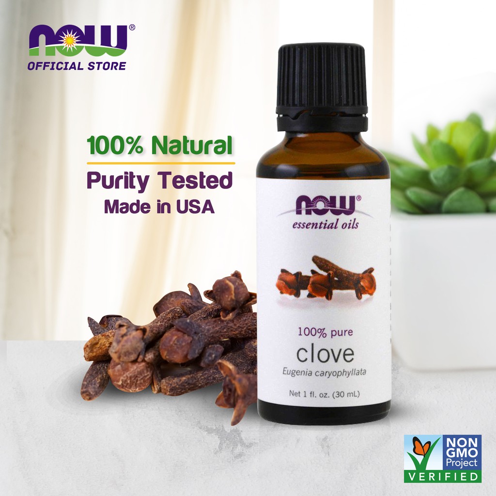 NOW Foods Essential Oils, Clove, 1 fl oz (30 ml) Shopee Singapore