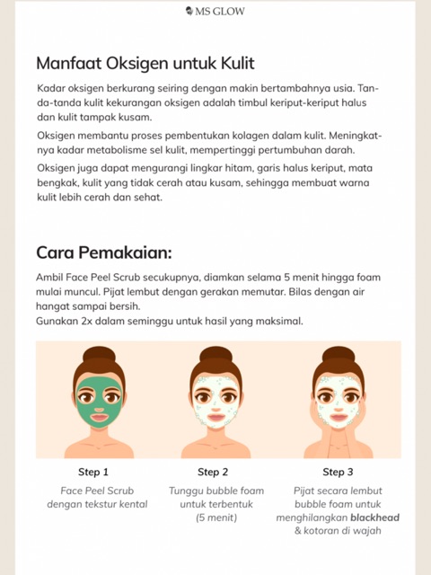 Ms Glow Face Peel Scrub Singapore