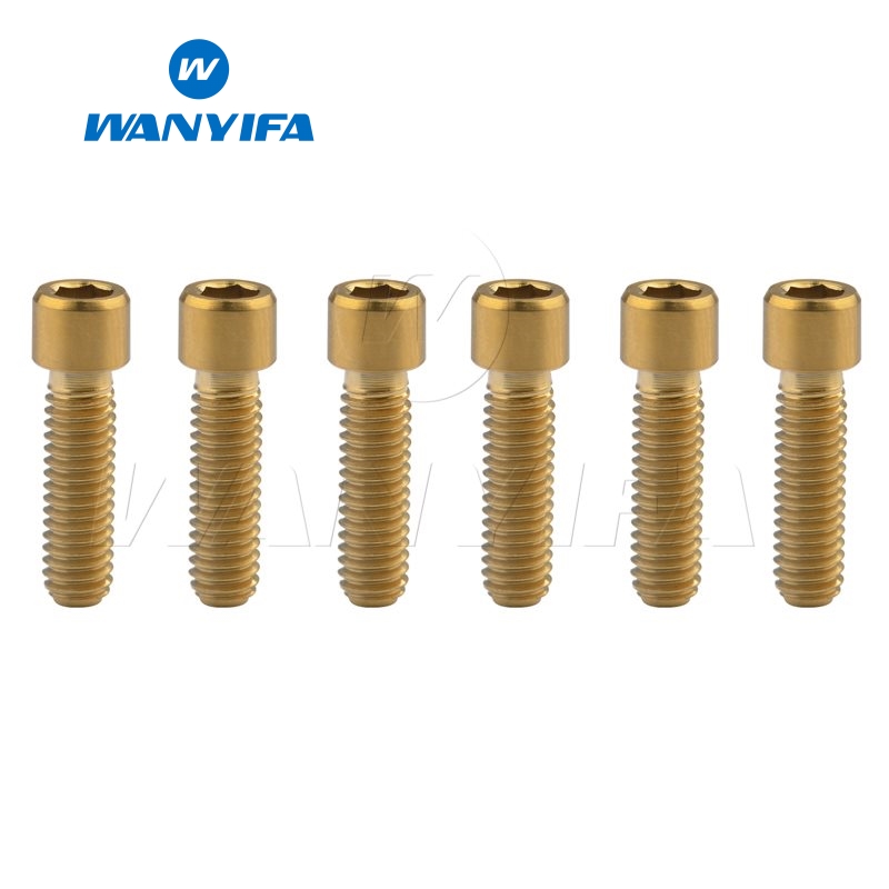 Wanyifa Titanium Bolt M4 X 10 13.5 15 20 25mm Allen Key Small Head ...