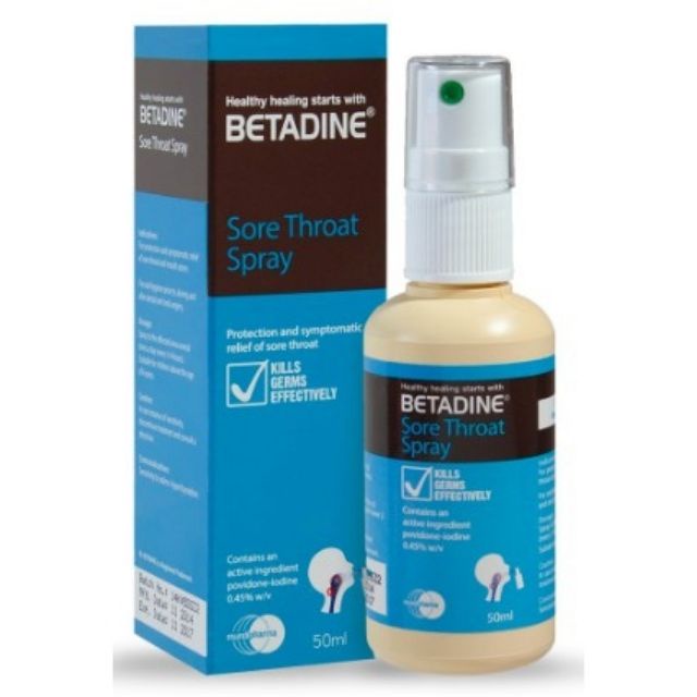 BETADINE 0.45 SORE THROAT SPRAY 50ML Shopee Singapore