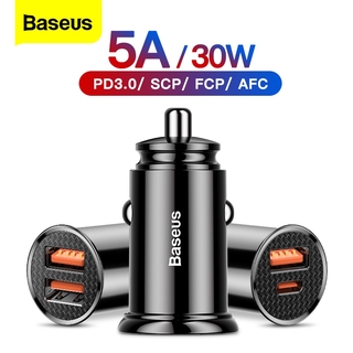 Baseus Dual USB Car Charger For iPhone Samsung QC 4.0 3.0 Fast charging Car Charger