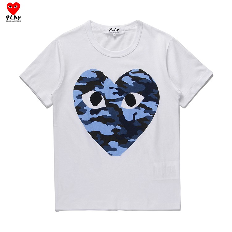 cdg camo heart