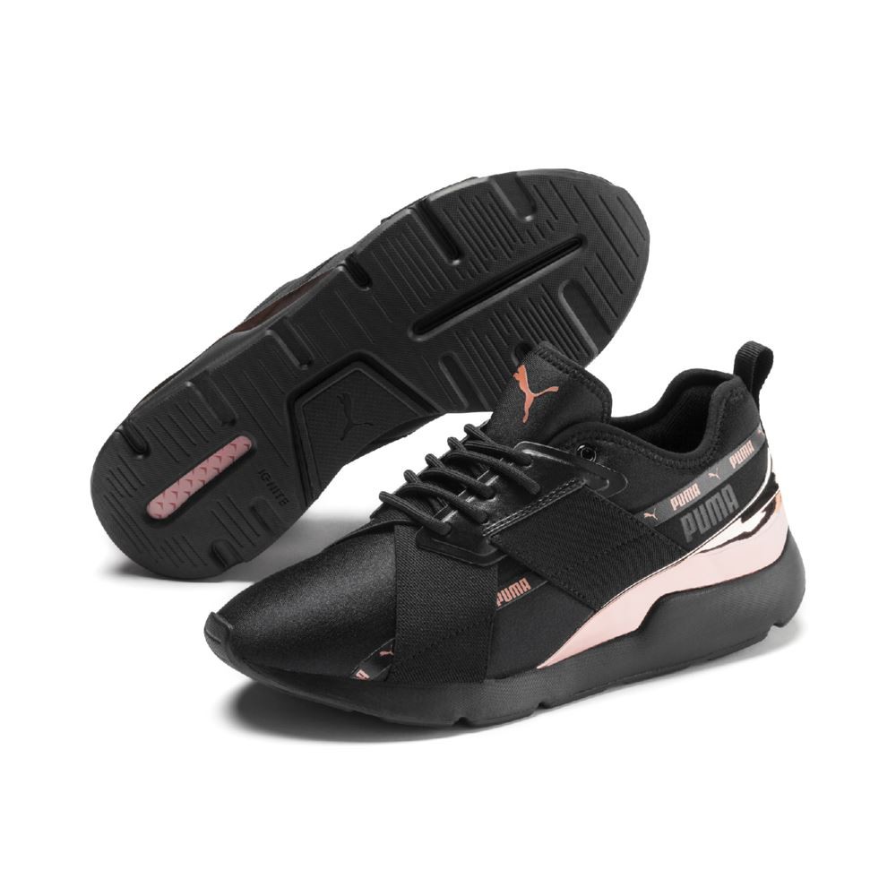 puma muse metallic black rose gold singapore