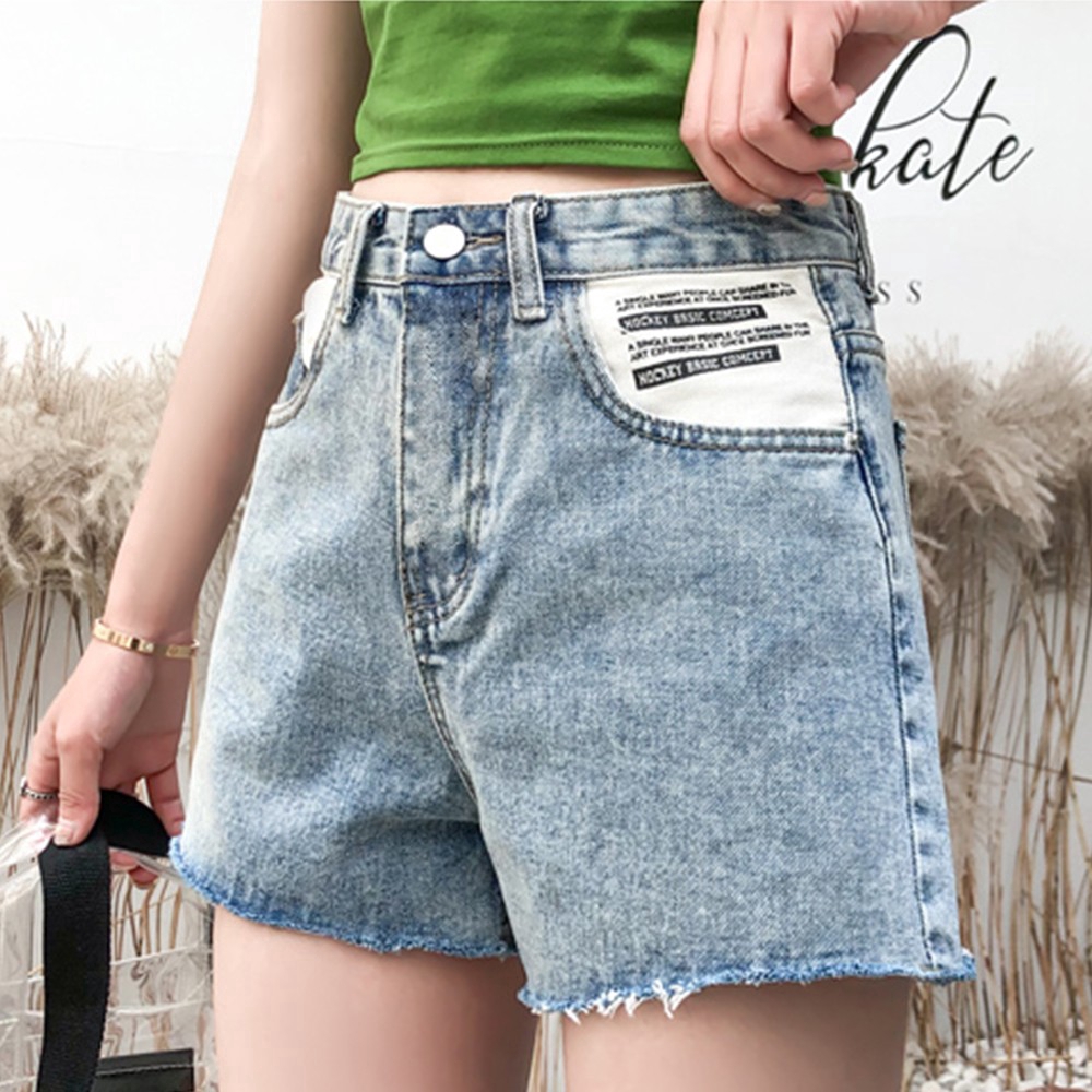 women's frayed jean shorts