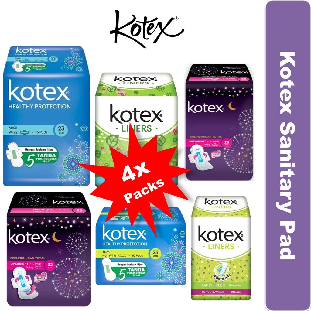 Kotex SANITARY PAD [Bundle of 2/4] Shopee Singapore