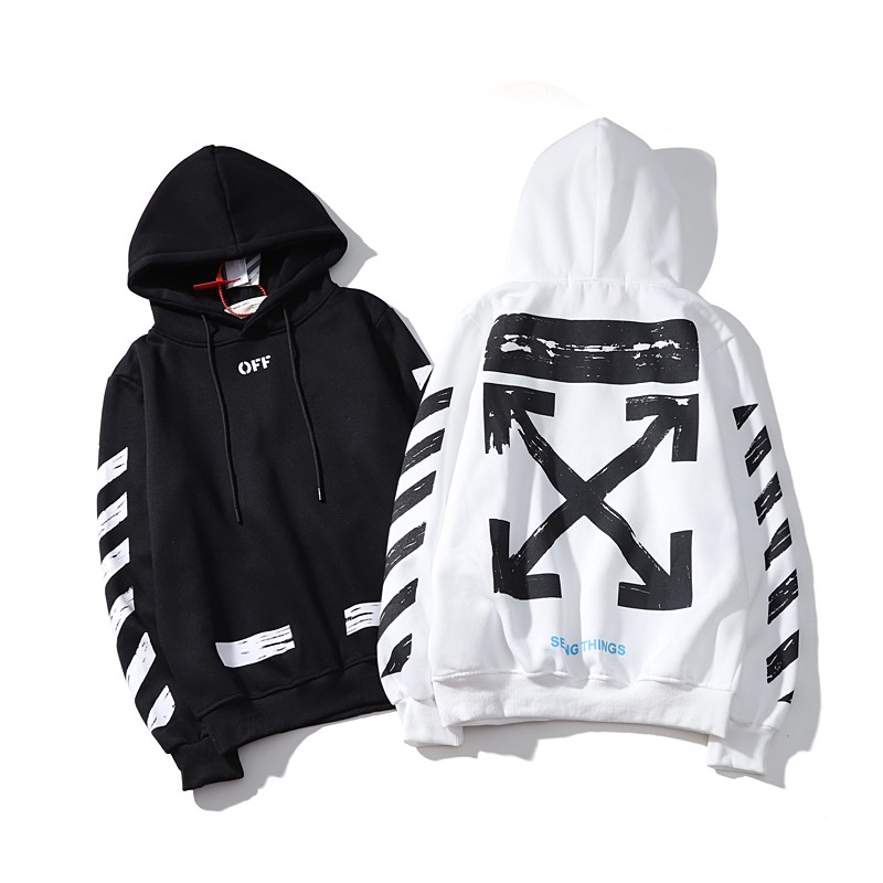 off white seeing things hoodie black