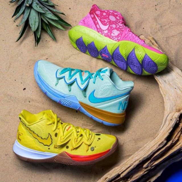 kids kyrie 5 spongebob