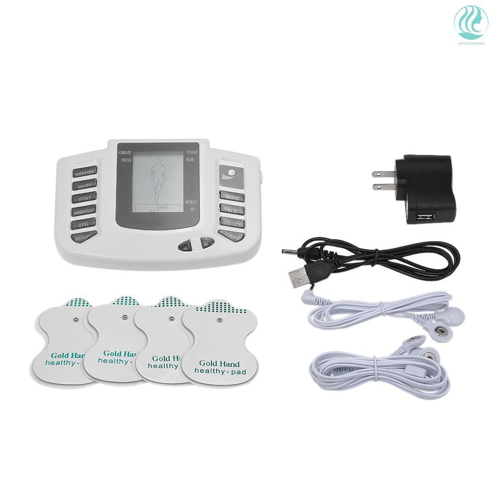 🌟electrical Stimulator Full Body Relax Muscle Therapy Massager Pulse Tens Acupuncture 16pads