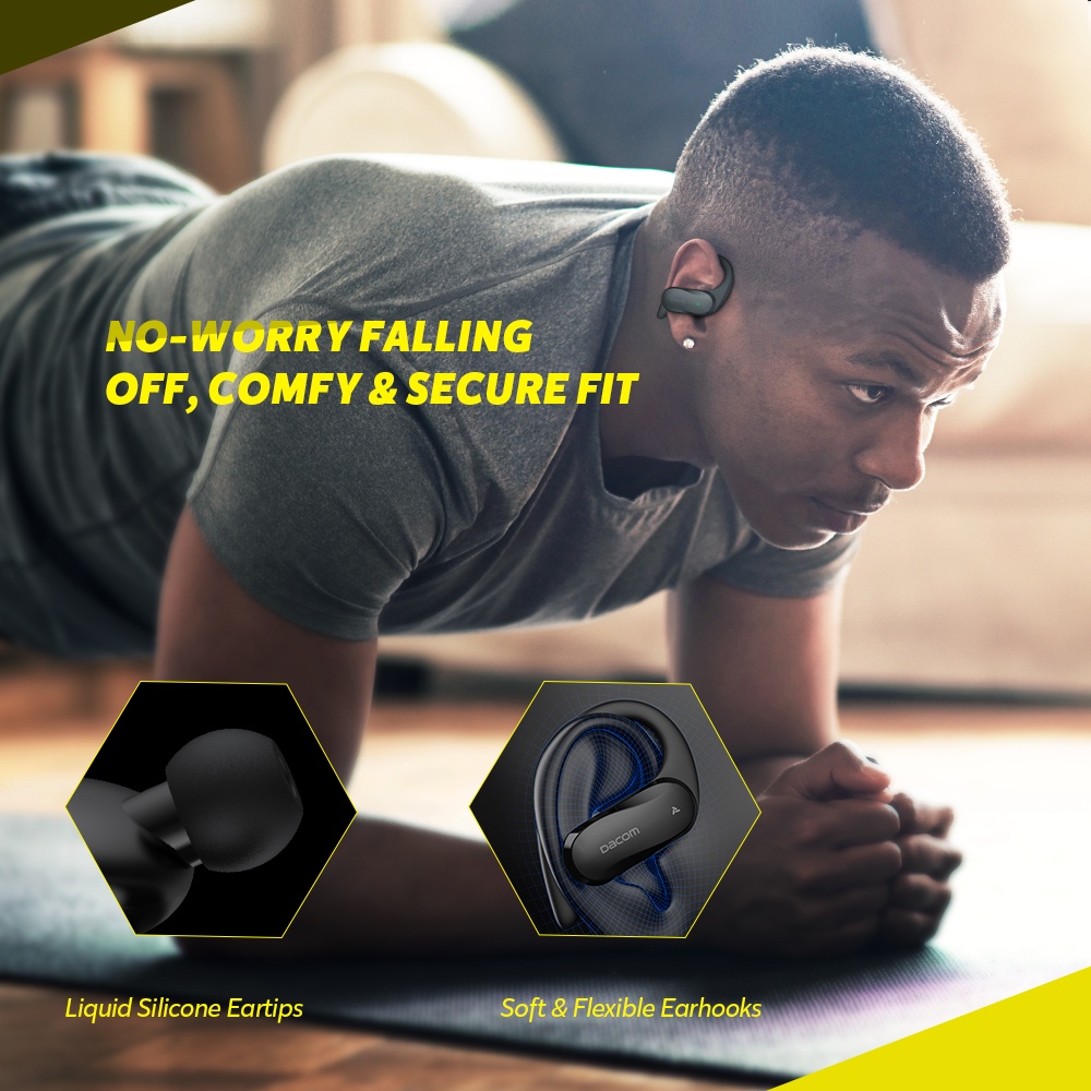 DACOM Athlete L19 TWS Pro Bluetooth Earbuds for Sports Hybrid Driver Earphones True Wireless Stereo Headphones HiFi Waterproof