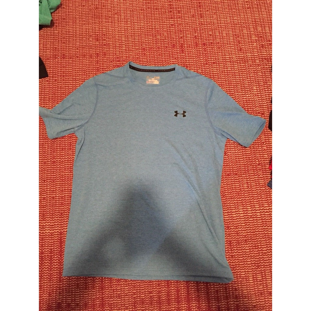 bright orange under armour shirt