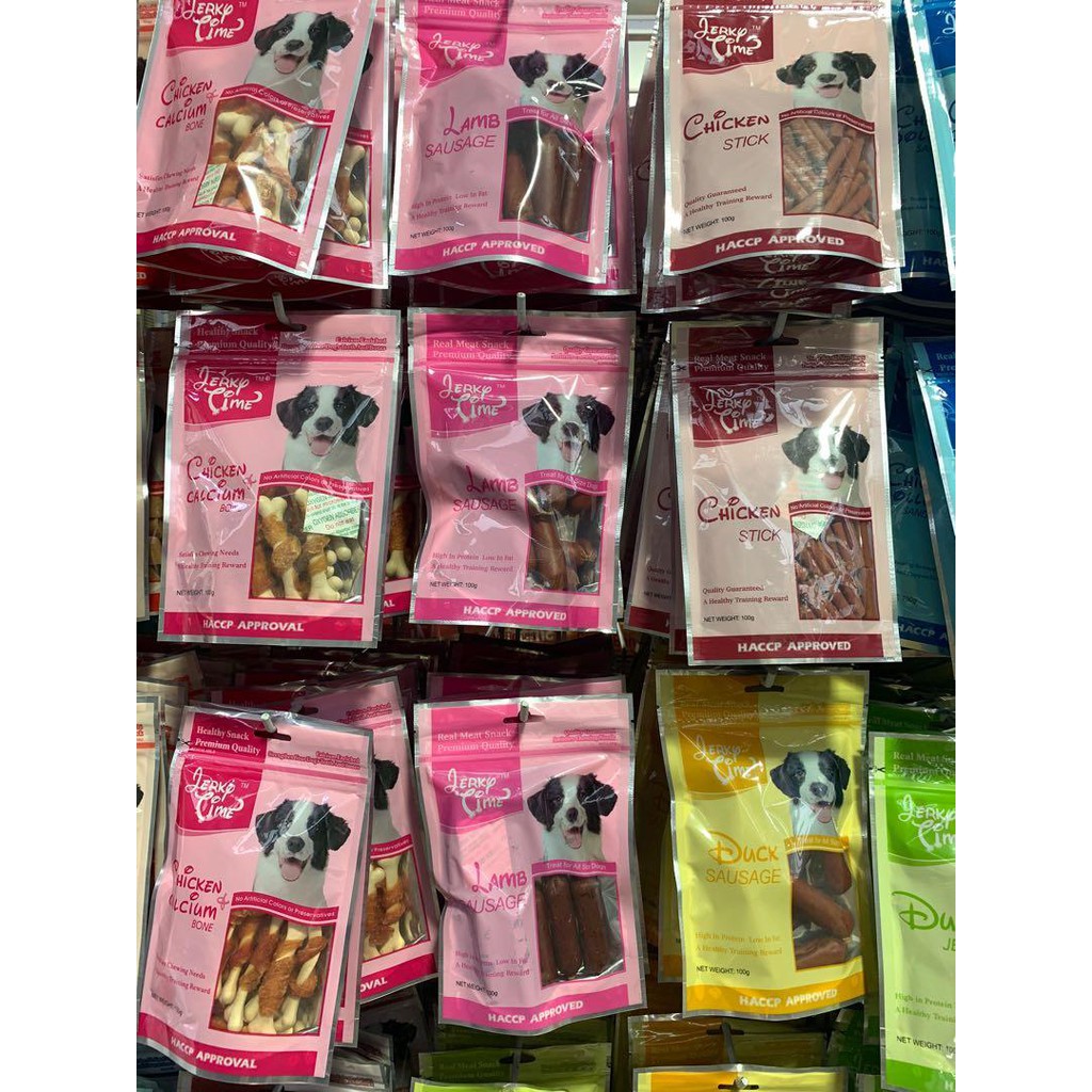 (100g) Jerky Time Dog Treats (Different Flavours Available) Shopee