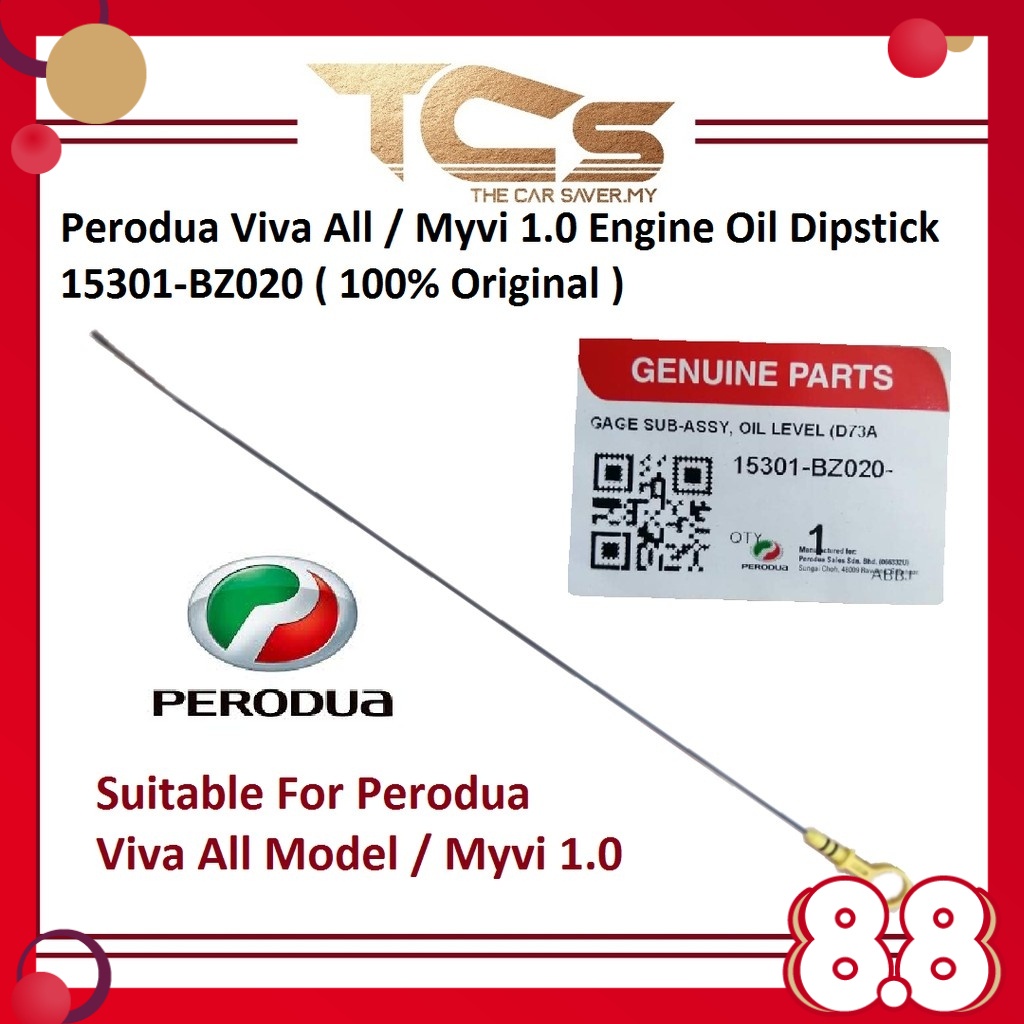 Perodua Viva All Myvi 1 0 Engine Oil Dipstick 15301 Bz020 100 Original Shopee Singapore