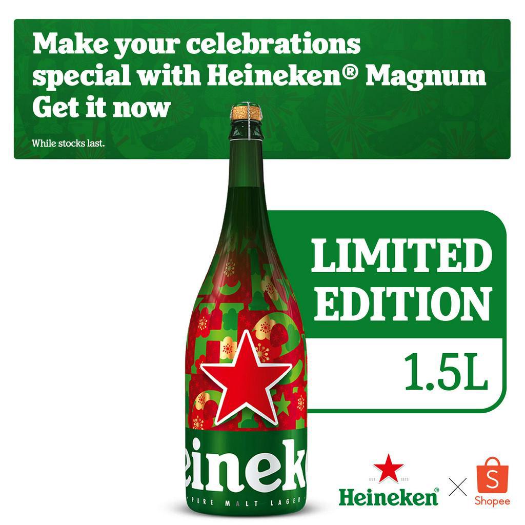 Heineken Limited Edition Festive Magnum Bottle, 1.5L Shopee Singapore