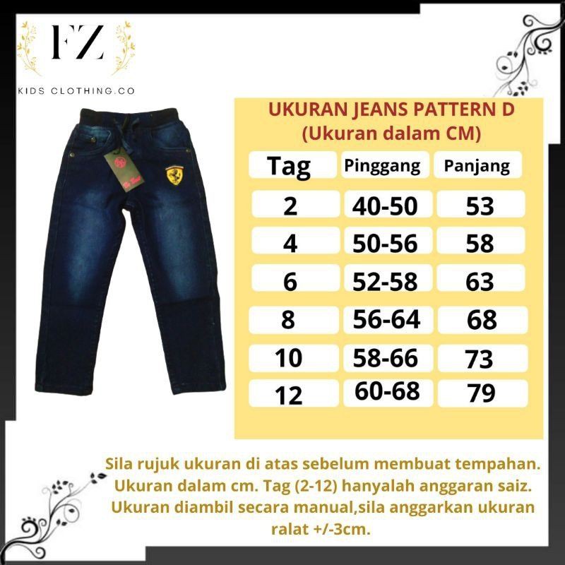 Ready Stock Jeans Budak Lelaki Dan Perempuan 2 12 Tahun Denim Pants Kids Boys And Girls Jeans Kids High Quality Shopee Singapore