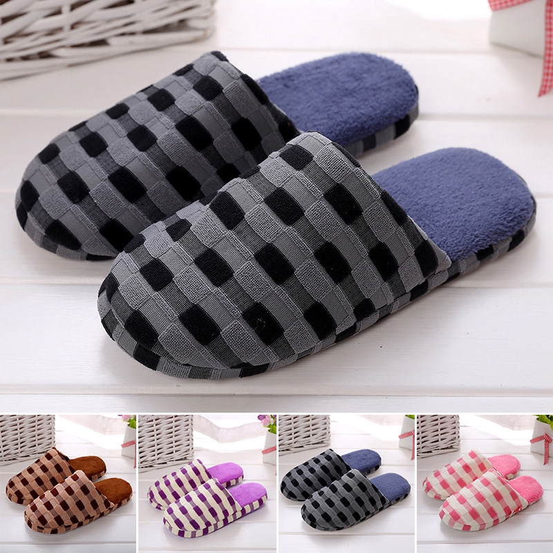 2018 Women Men Luxury House Soft Warm Bedroom Slip On Slippers Mules Shoes Size