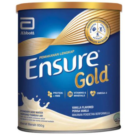 ENSURE GOLD 850gram VANILLA Powder For Adult 28 essential vitamins and minerals