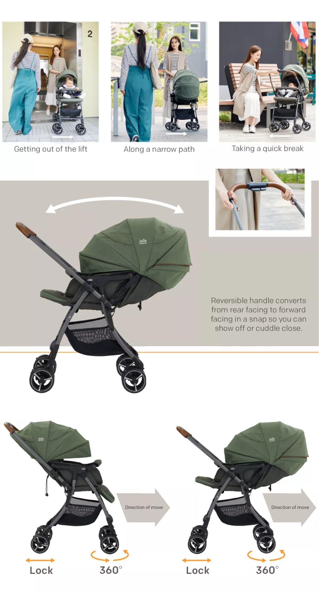 Joie SMA Baggi 4WD Flex Drift Signature Stroller (3 Colours) | Shopee ...