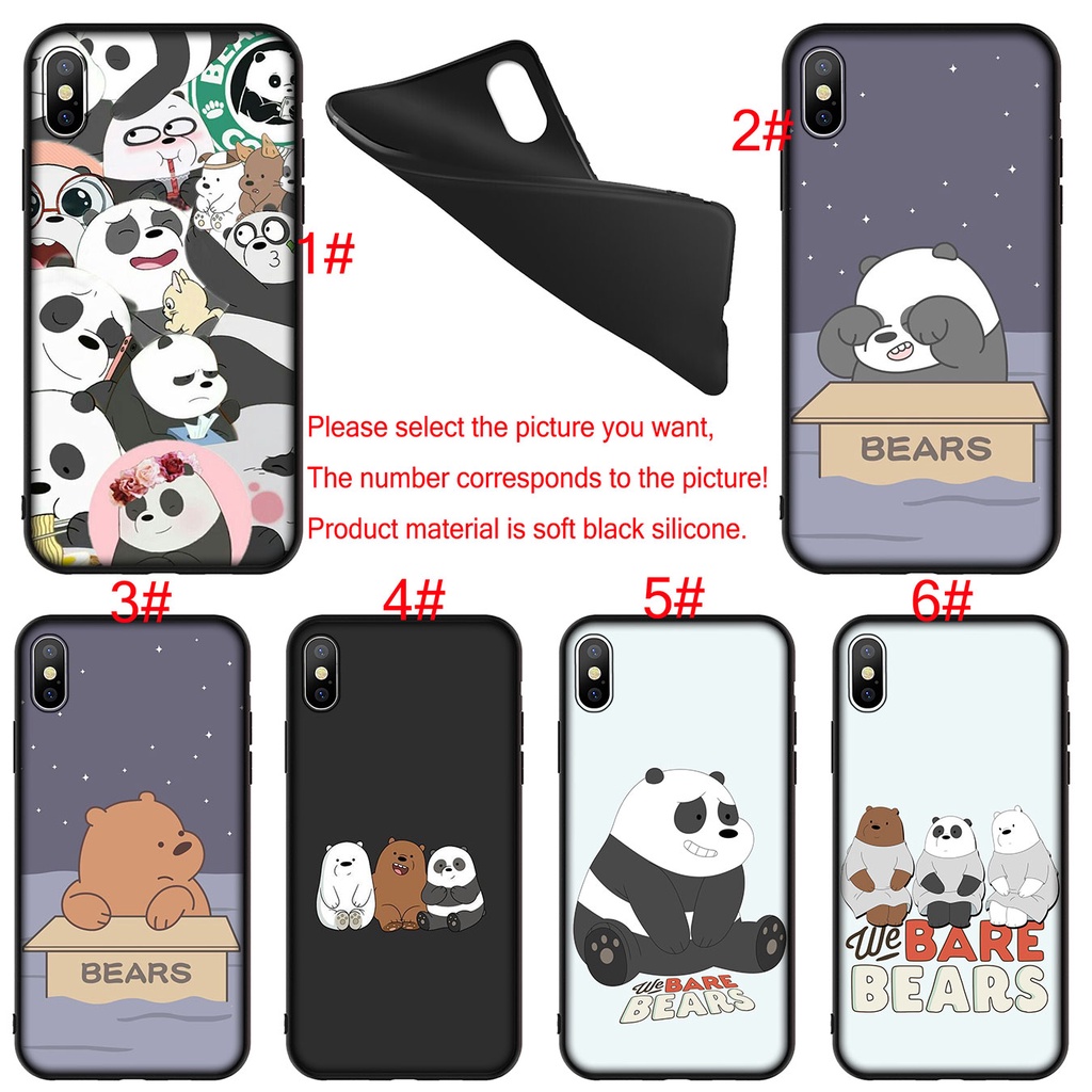 Casing Samsung Galaxy Note 20 Ultra 10 Plus Lite 9 8 A9 2018 + Soft Cover Phone Case We Bare Bears cool