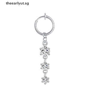 Image of thu nhỏ Theearlyut 1PCS Fake Belly Piercing Clip On Belly Ring Butterfly Fake Tragus Earring . #1