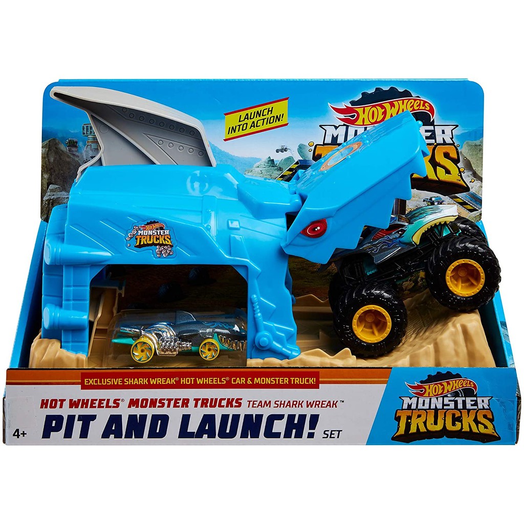 Hot Wheels Monster Truck Pit \u0026 Launch 