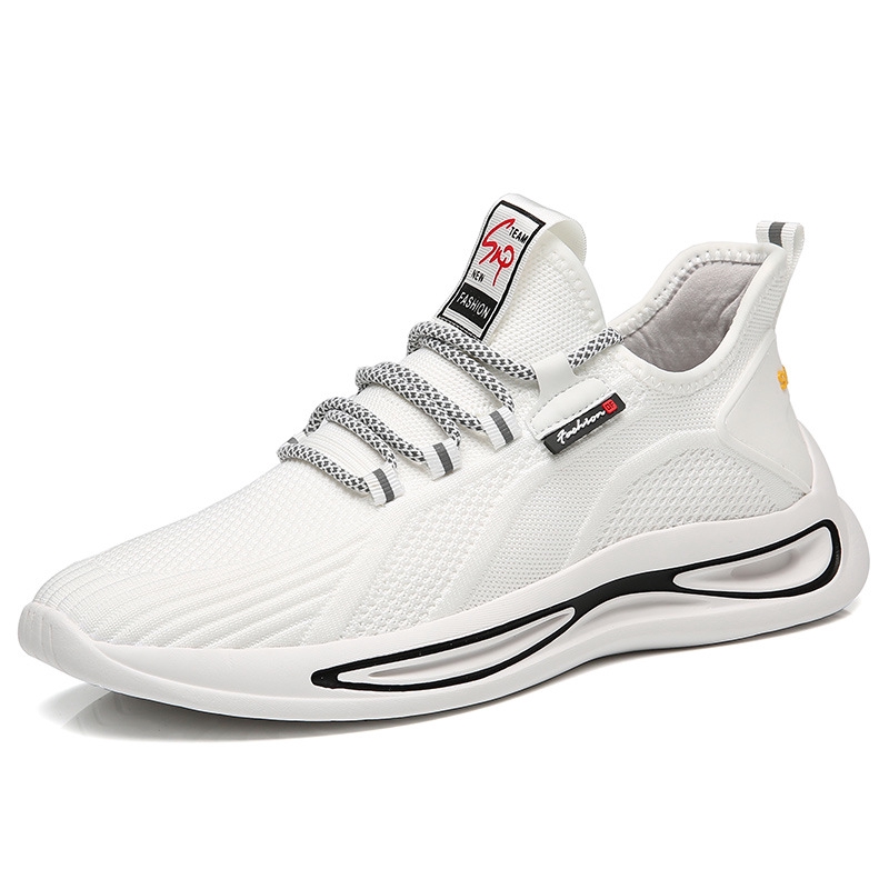 men's casual breathable flyknit sneakers