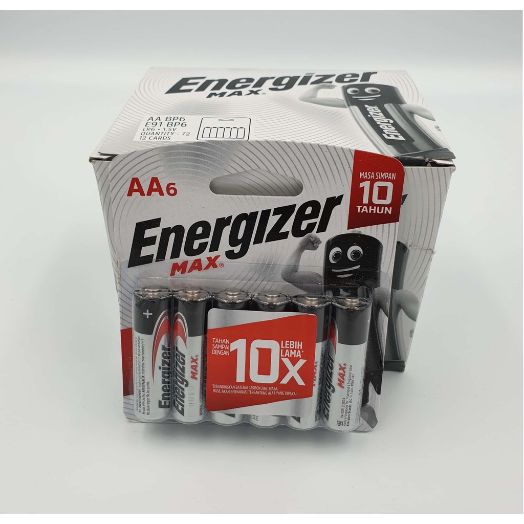 Energizer 2A/3A x 6 Max Alkaline Battery ( 6 packs ) Shopee Singapore