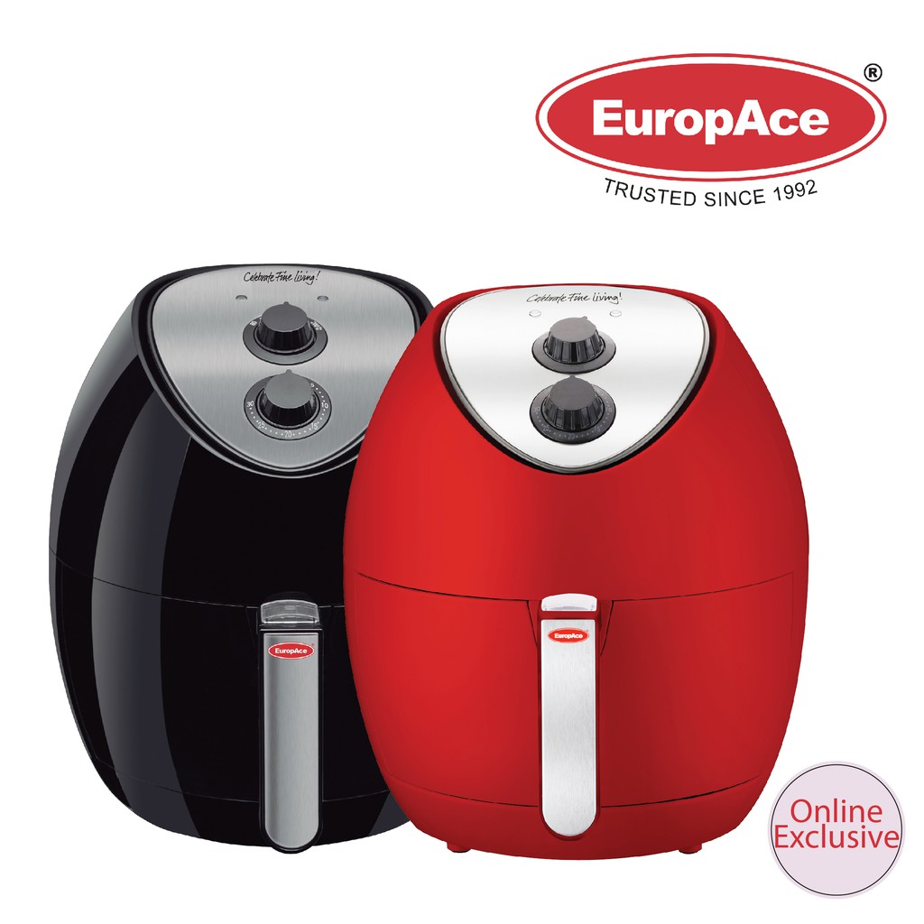 EuropAce RED/BLACK 3.2L Large Capacity Air Fryer EAF 5321S Shopee
