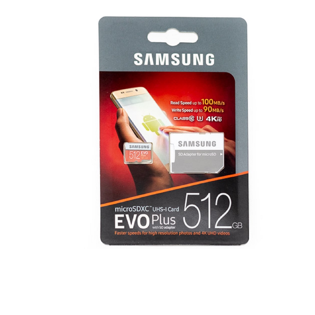  Samsung  Memory 512  GB Evo Plus Micro SD  Card with Adapter 