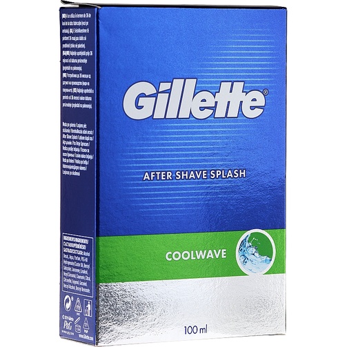 GILLETTE AFTER SHAVE SPLASH COOLWAVE 100 ML Shopee Singapore