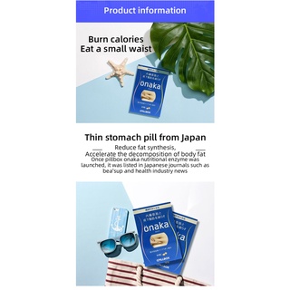 100% original PILLBOX ONAKA Reduces Belly Fat Dietary Nutrients 60 ...
