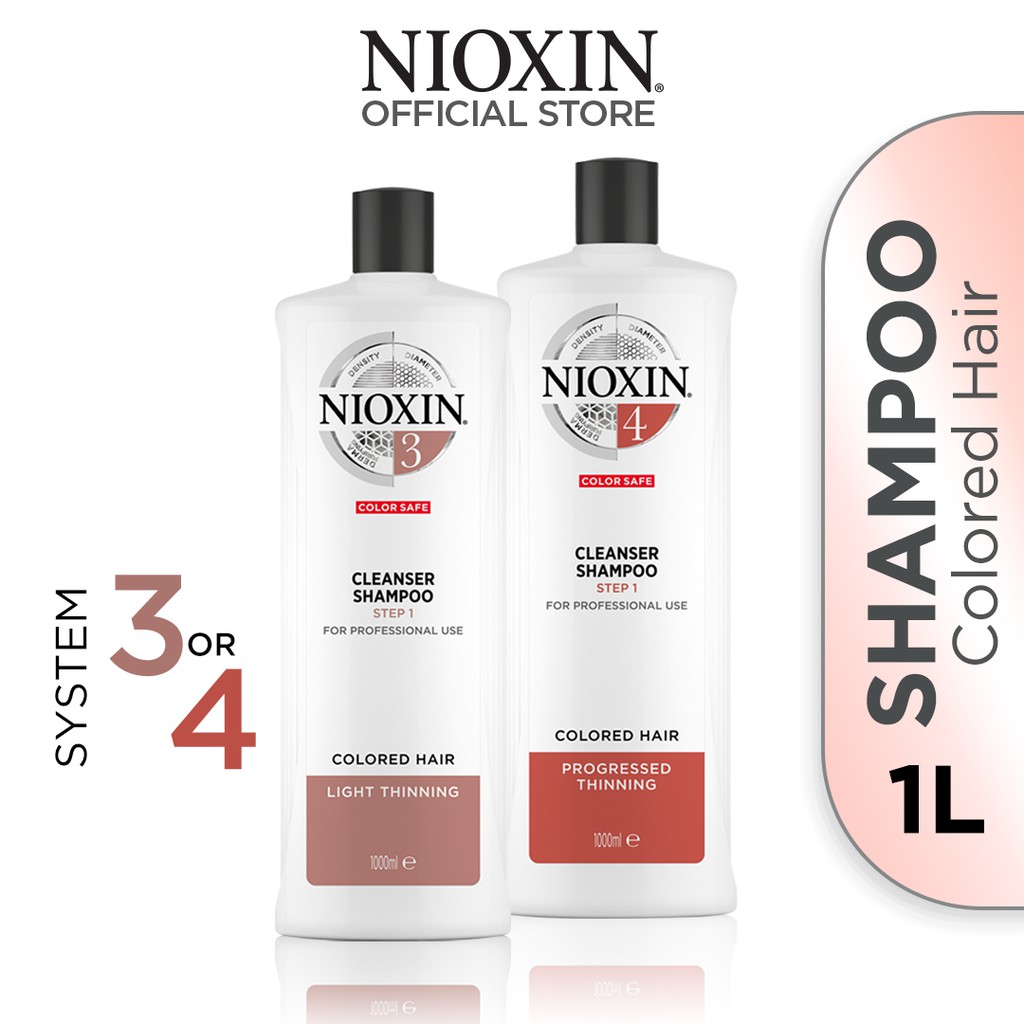 NIOXIN Step 1 AntiHair Loss Cleanser Shampoo for Colored Hair with