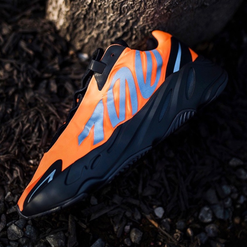 yeezy 700 black and orange