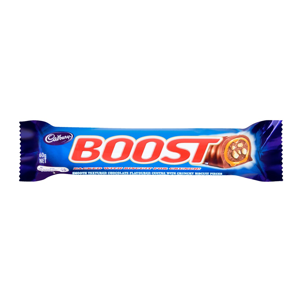 Cadbury Boost Chocolate, filled with Chocolate, Caramel and Biscuit ...