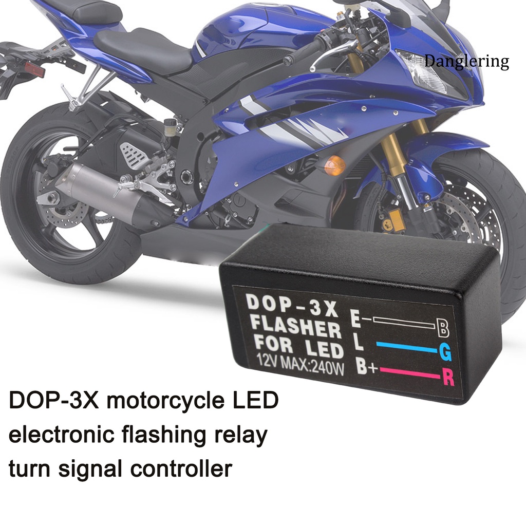 【Ready Stock】 DOP-3X Waterproof Flasher Blinker Relay LED Signal Controller for 12V Cars Motorcycles