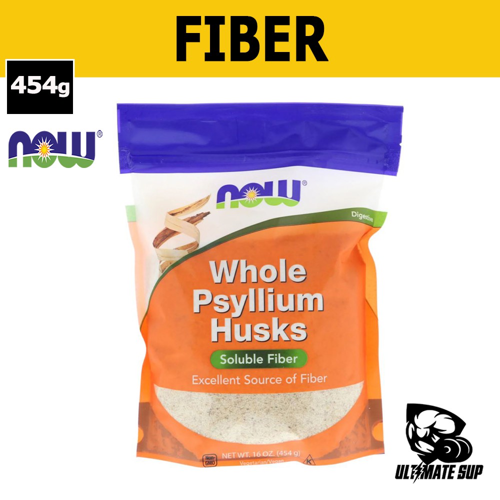 Now Foods Whole Psyllium Husks improve digestive relieve occasional constipation 454g