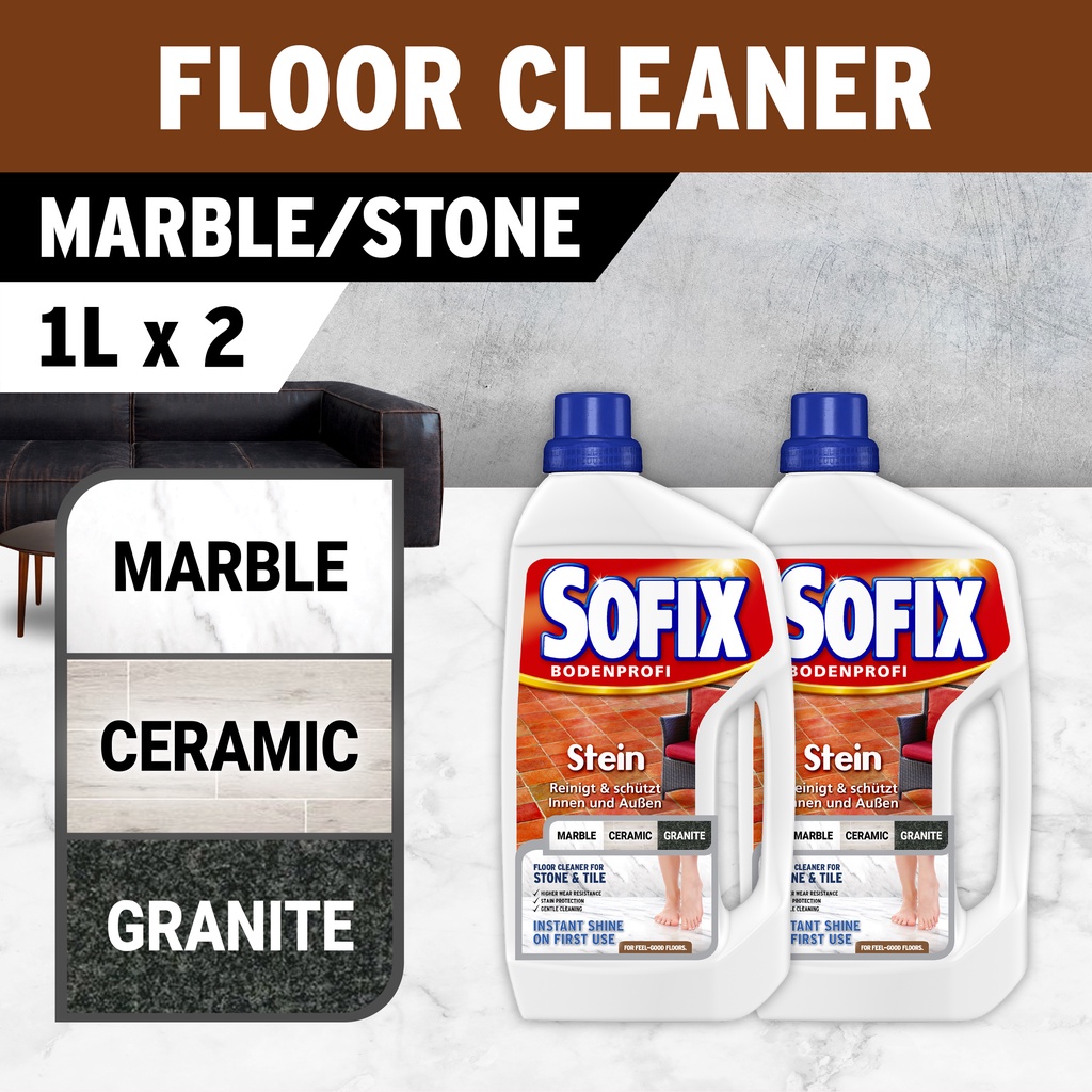 [Bundle of 2] Sofix Marble/Stone Floor Cleaner, 1L Shopee Singapore