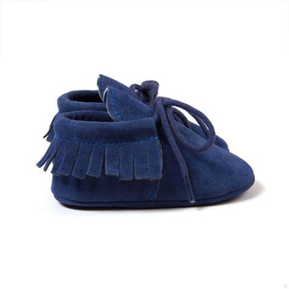 IU Baby Boy Girl PU Suede Tassel Boots Moccasin Crib Anti-Slip #6