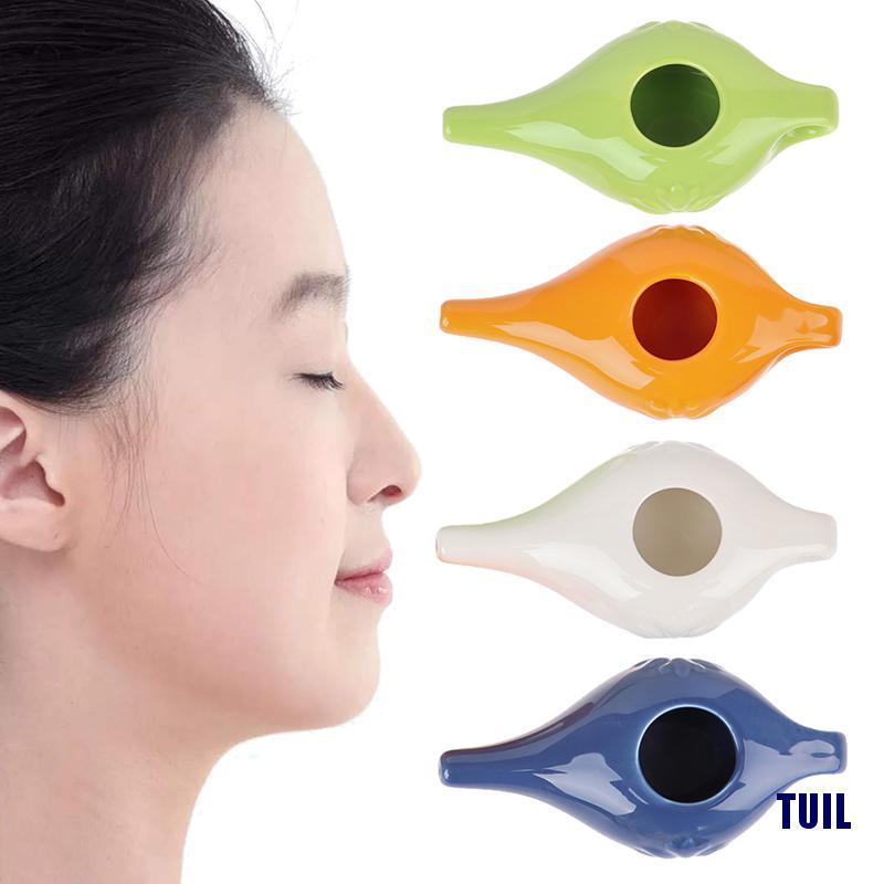 Tuil Neti Pot Cleaning Washing Nose Changer With Ceramic Stuff Nasal Oral Irrigator Shopee Singapore